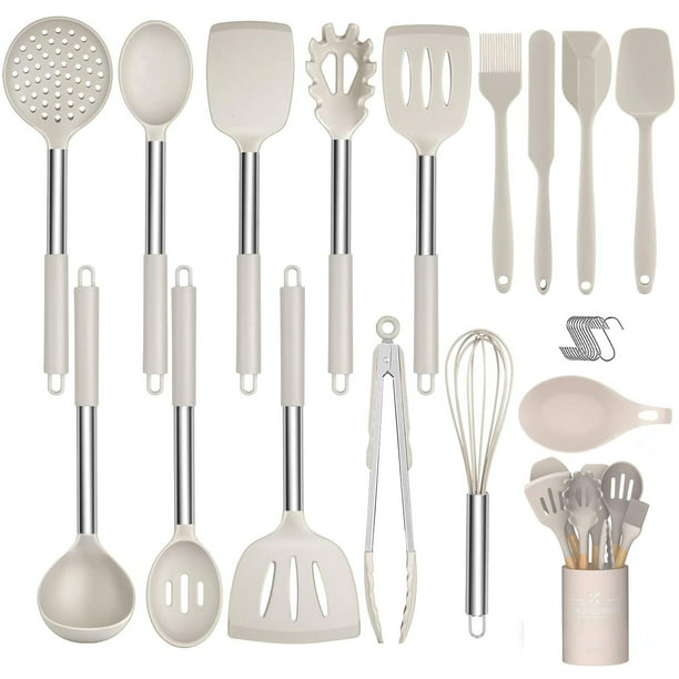 36PCS Kitchen Utensil Set,Silicone Cooking Utensils with Holder,Heat-Resistant
